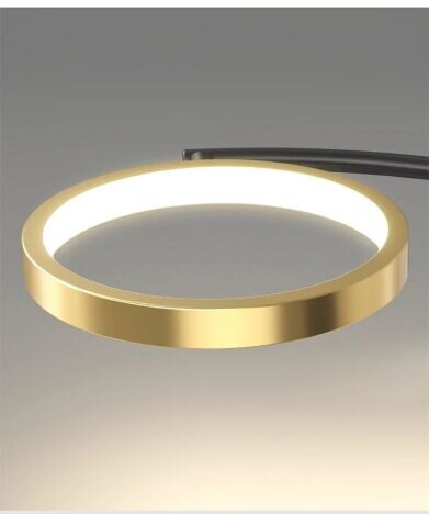 Lustra LED 160W Space Glam Gold 5, LED inclus, 10 surse de iluminare, Lumina: Cald, Natural, Rece